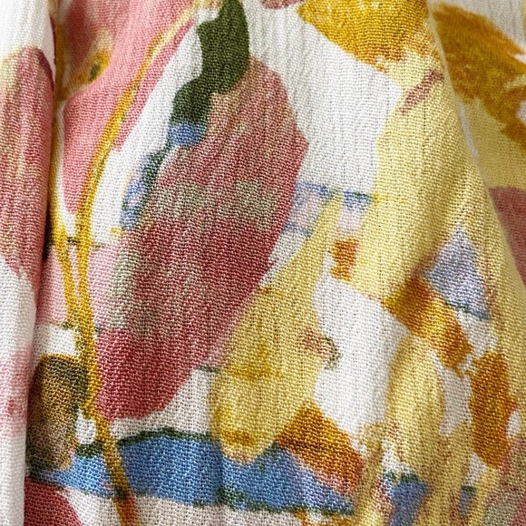 New Directions Spring Blooms Floral Dress Off the Shoulder Size Small - Picture 7 of 8